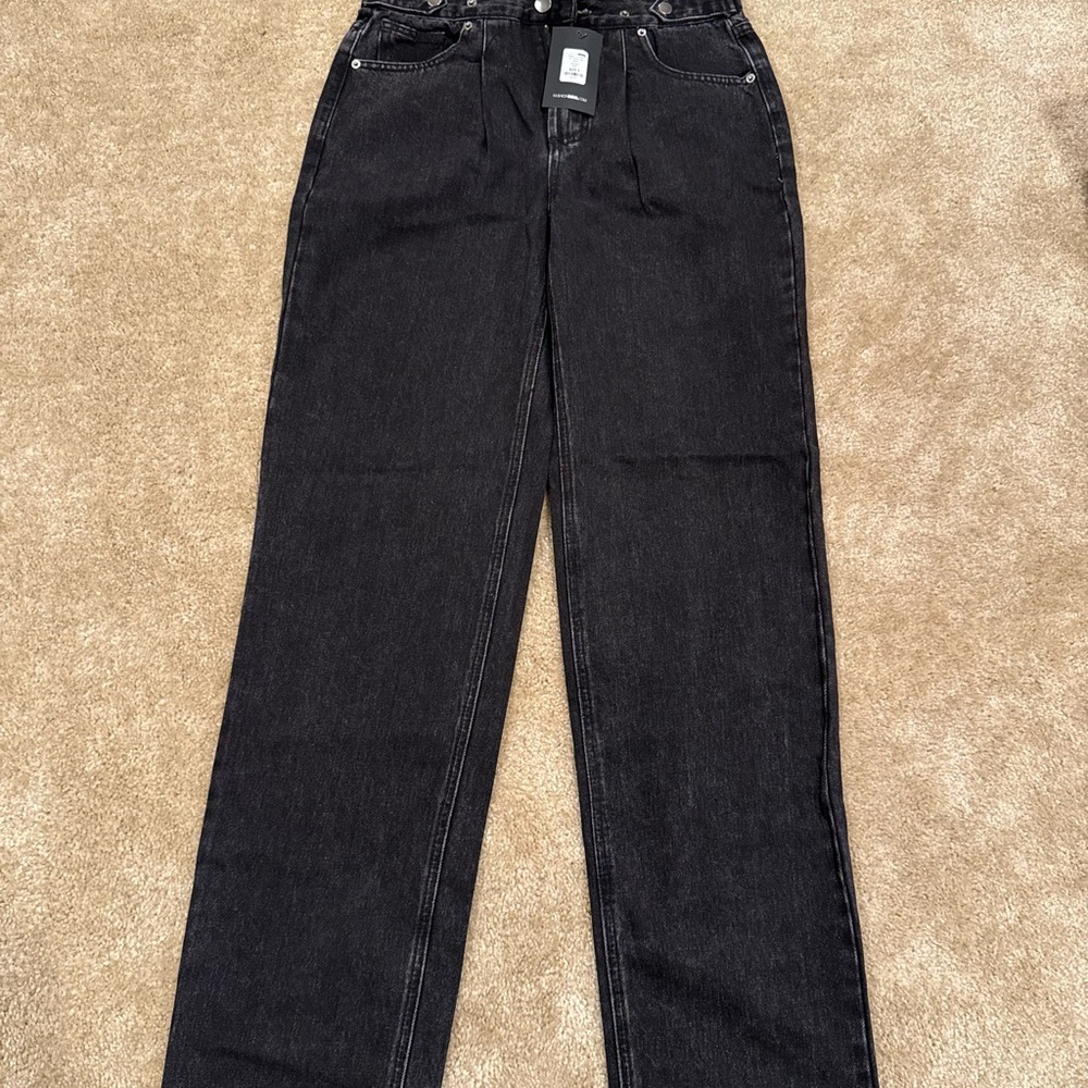 Fashion Nova Black Wide Leg Jeans
